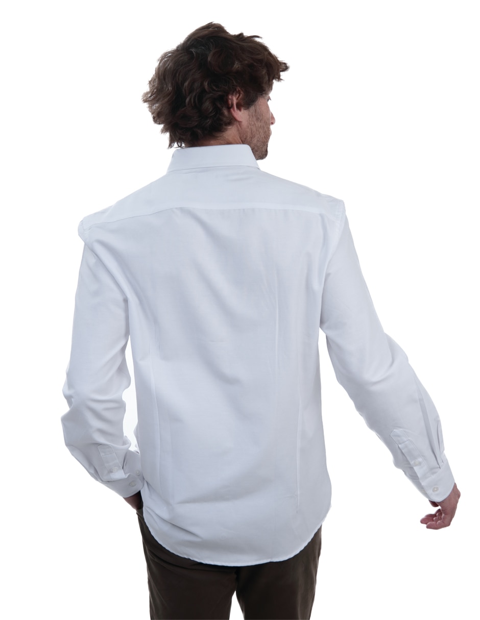 Camisa casual de algodón manga larga para hombre 5