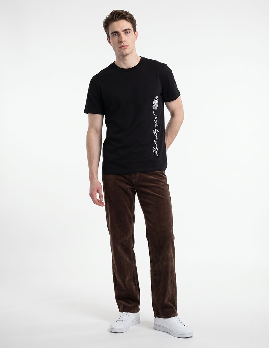 Playera cuello redondo para hombre