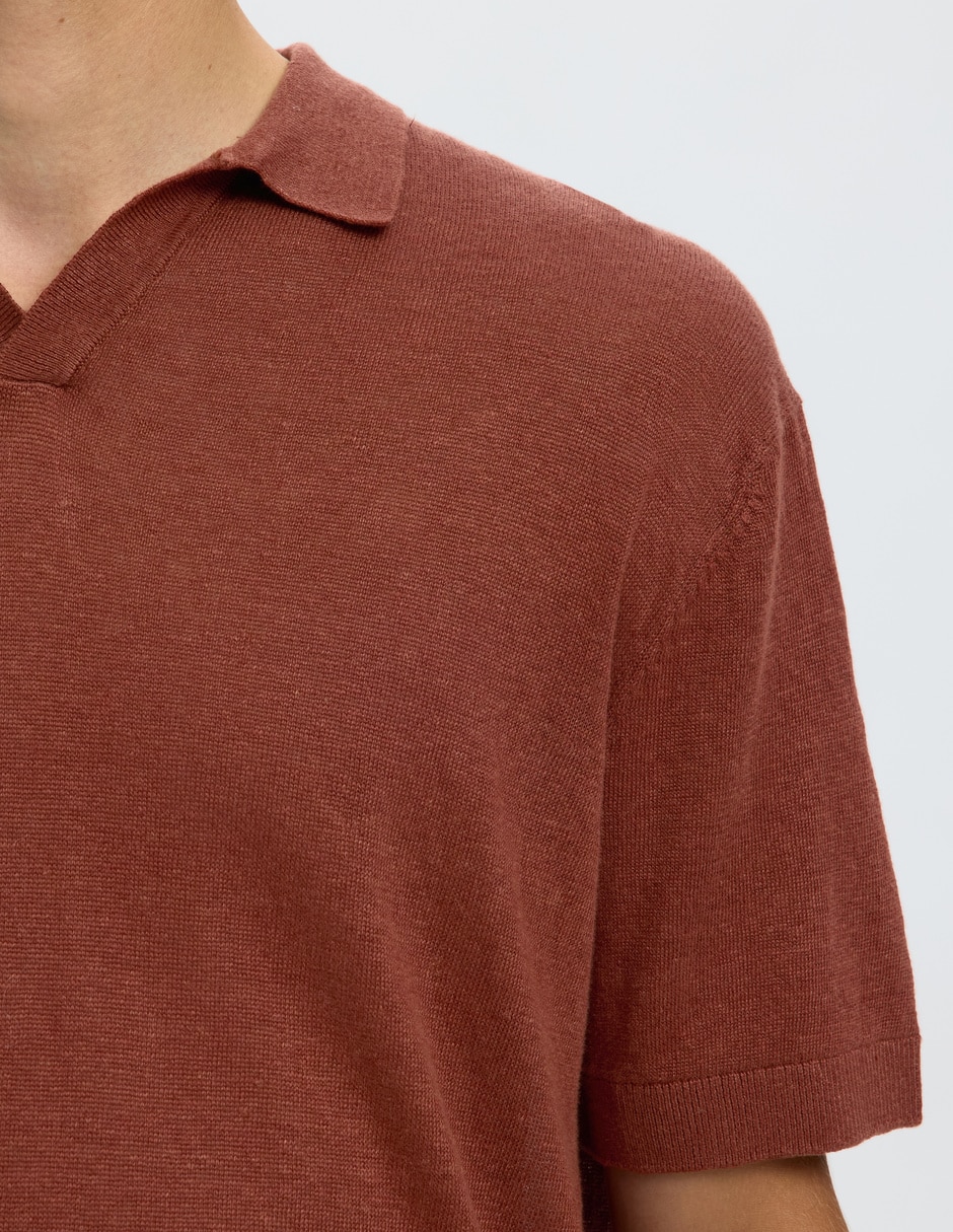 Suéter cuello polo para hombre 5