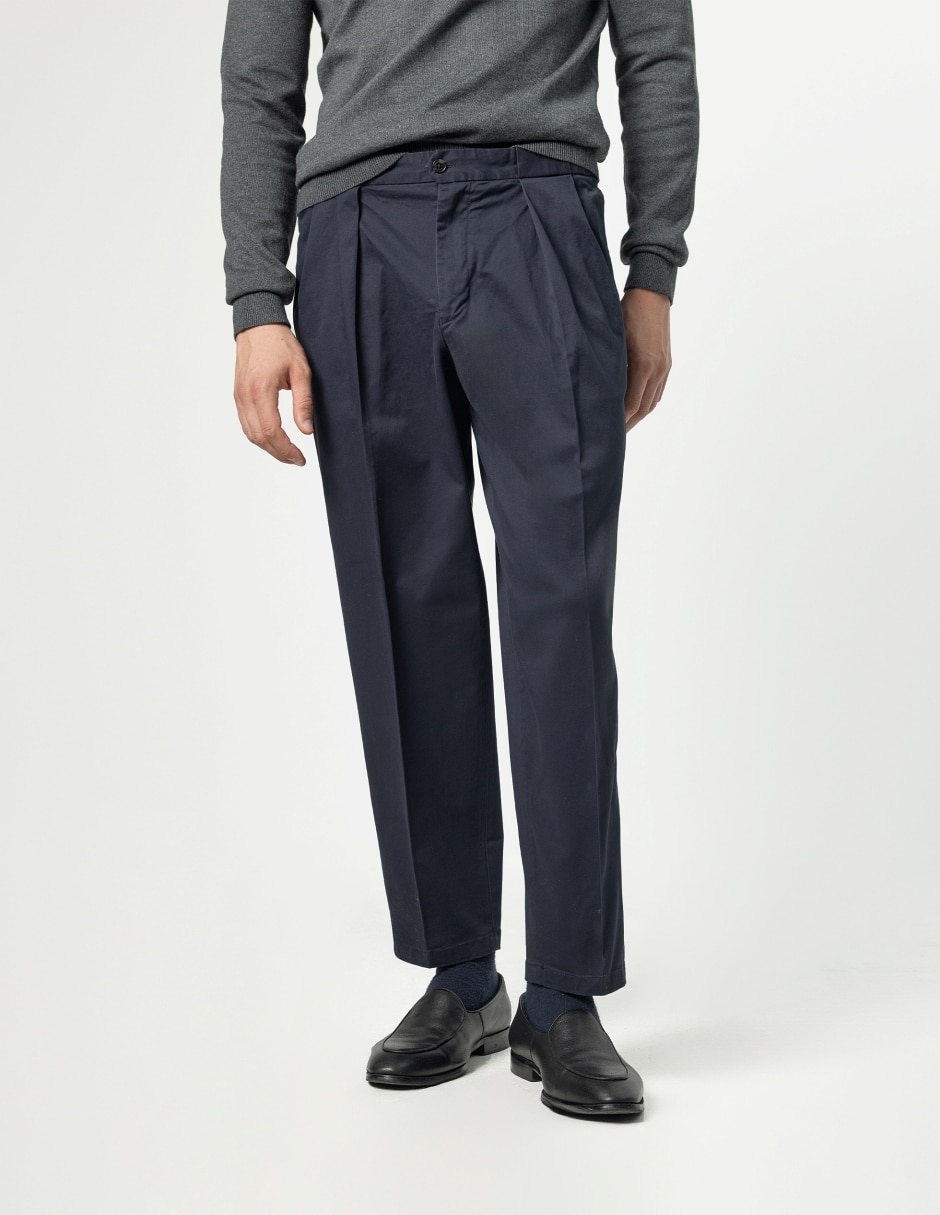 Pantalón casual regular de algodón para hombre Pantalón casual regular de algodón para hombre