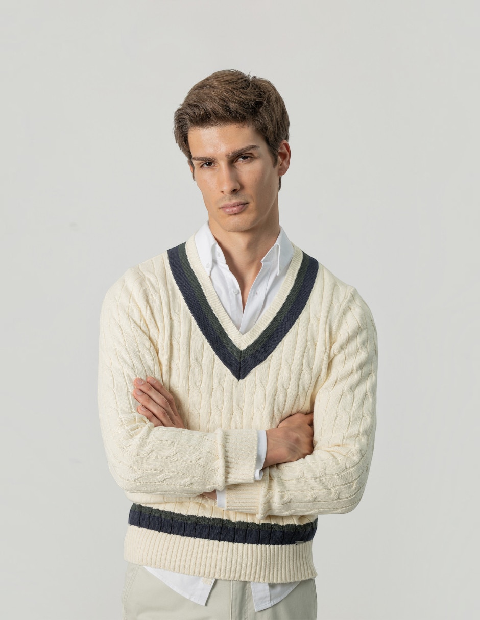 Suéter cuello redondo para hombre