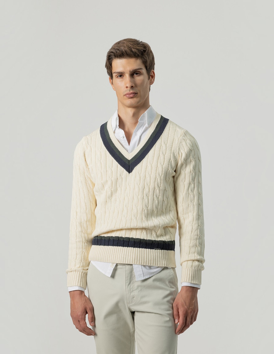 Suéter cuello redondo para hombre 4