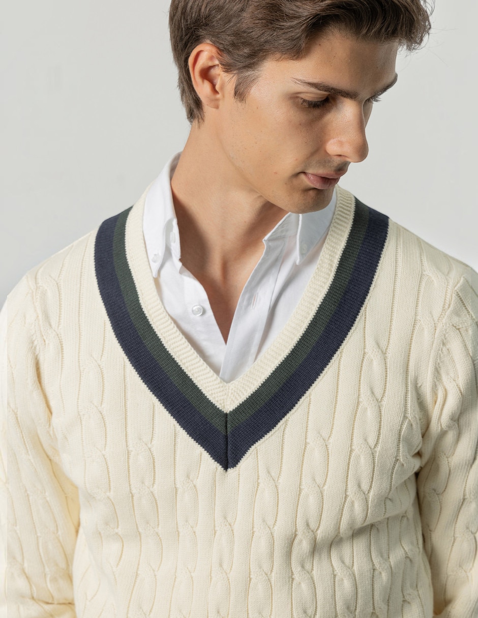 Suéter cuello redondo para hombre 3