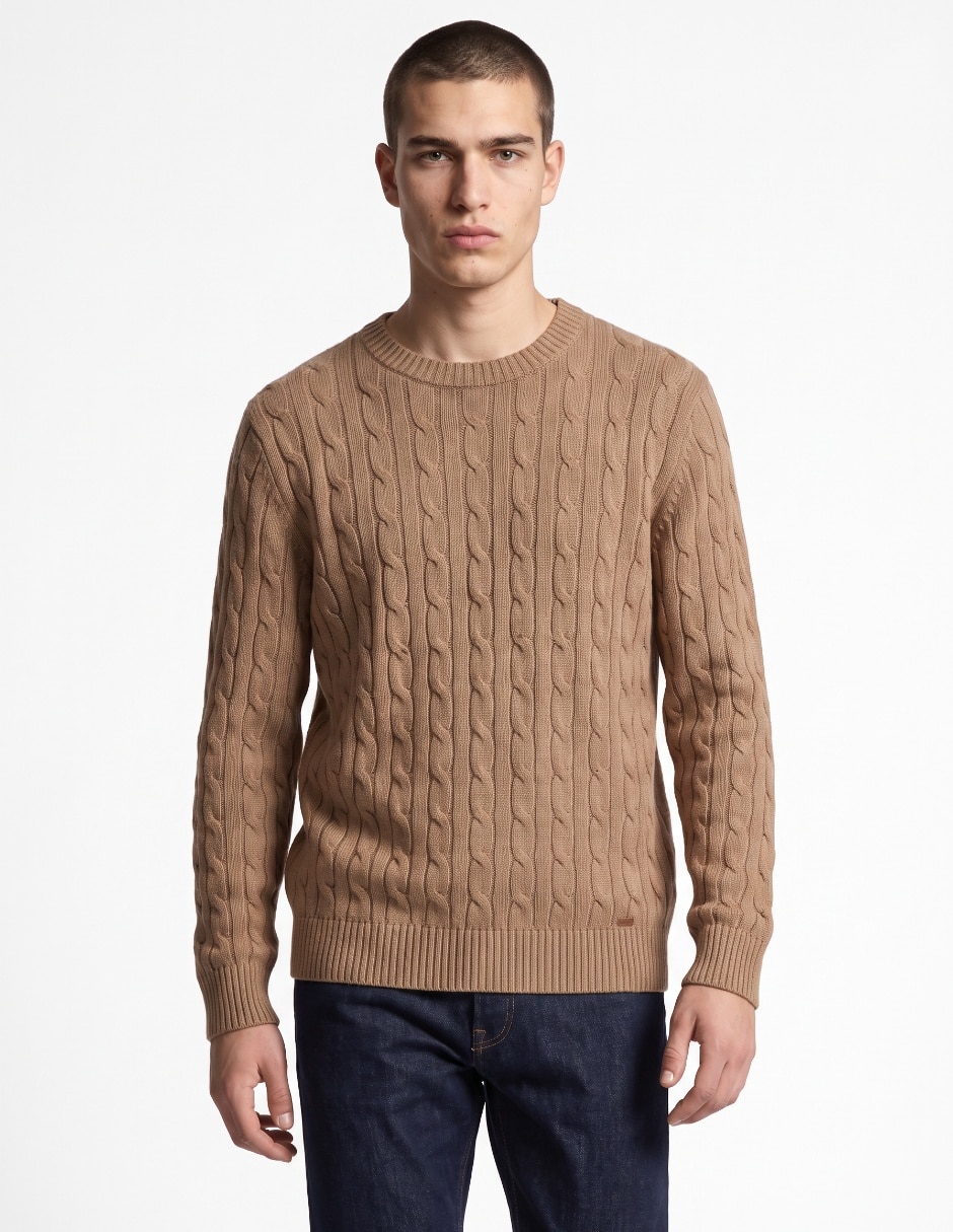 Suéter cuello redondo para hombre Suéter cuello redondo para hombre