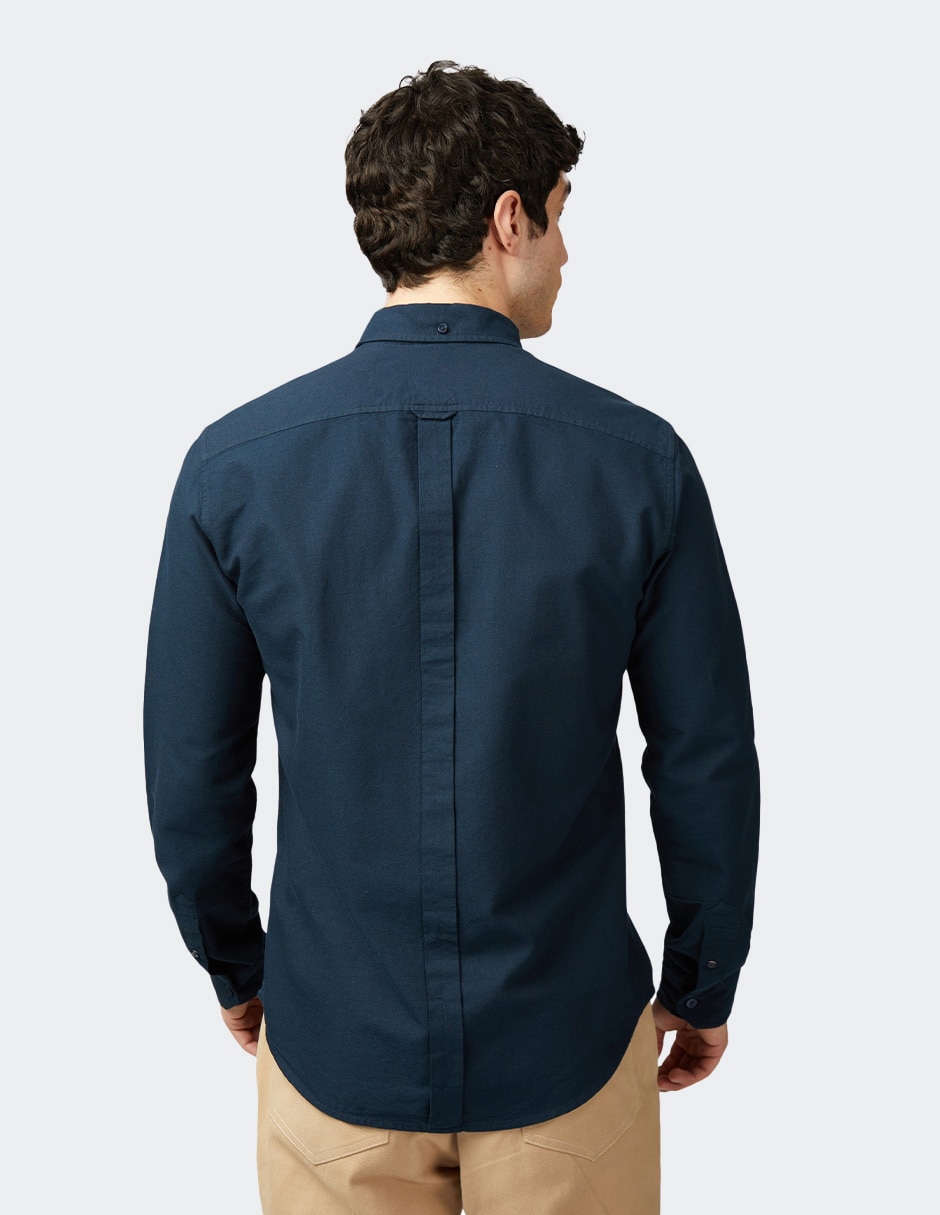 Camisa casual de algodón manga larga para hombre 3