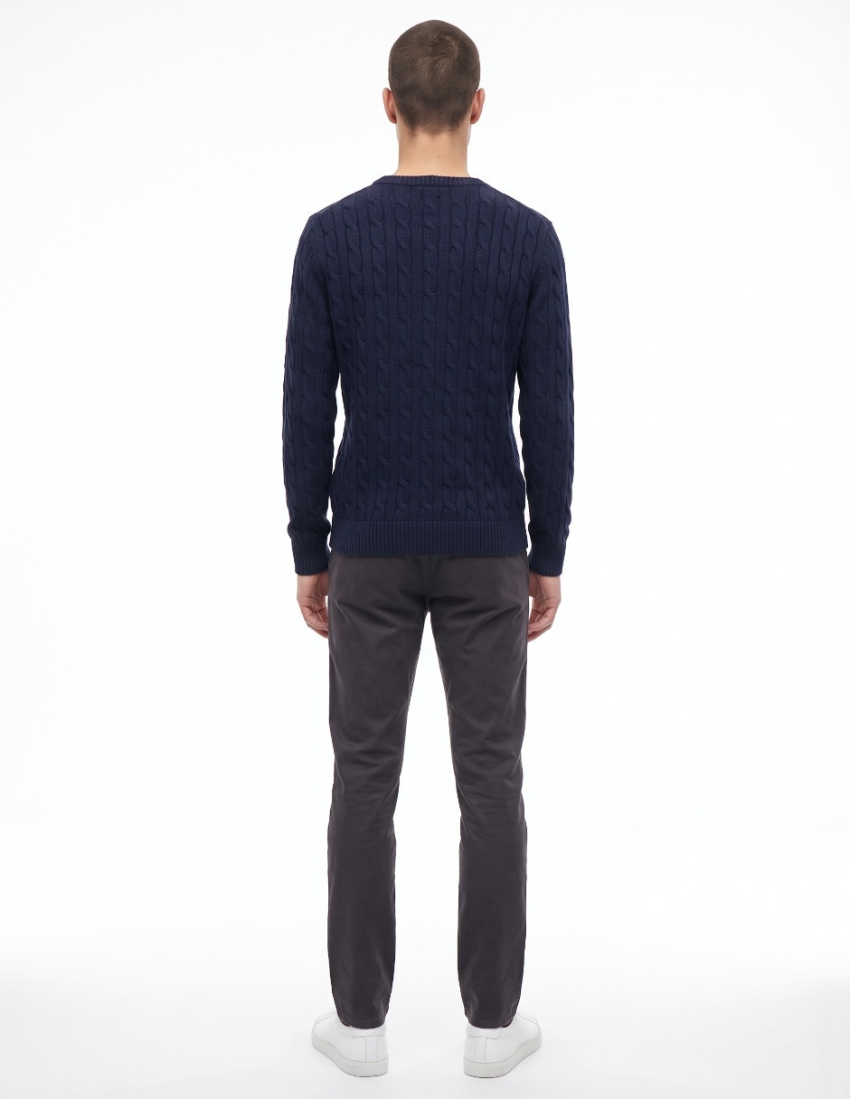 Suéter cuello redondo para hombre 2