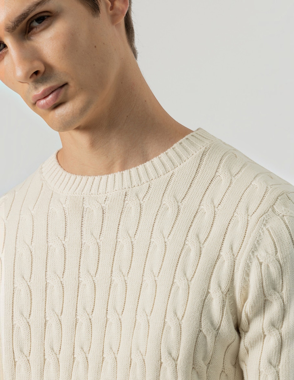 Suéter cuello redondo para hombre 4