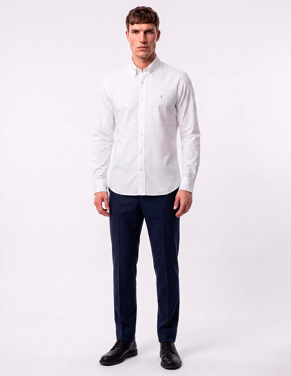 Camisa casual de algodón manga larga para hombre 2
