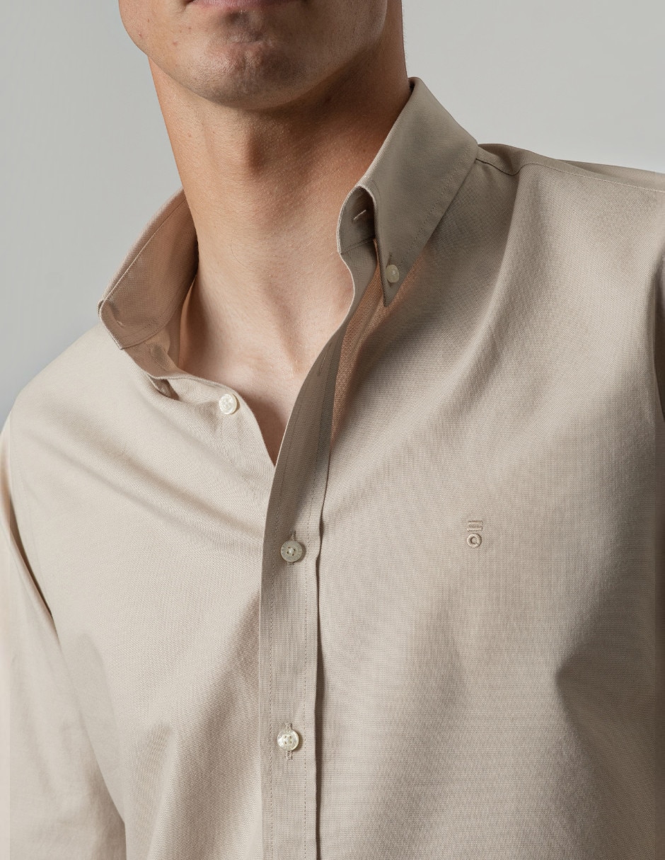 Camisa casual de algodón manga larga para hombre 3
