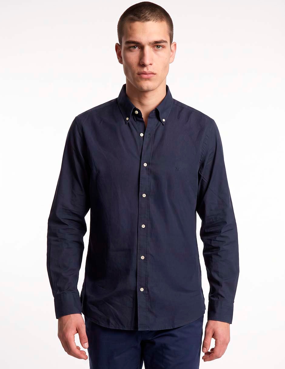 Camisa casual de algodón manga larga para hombre 3