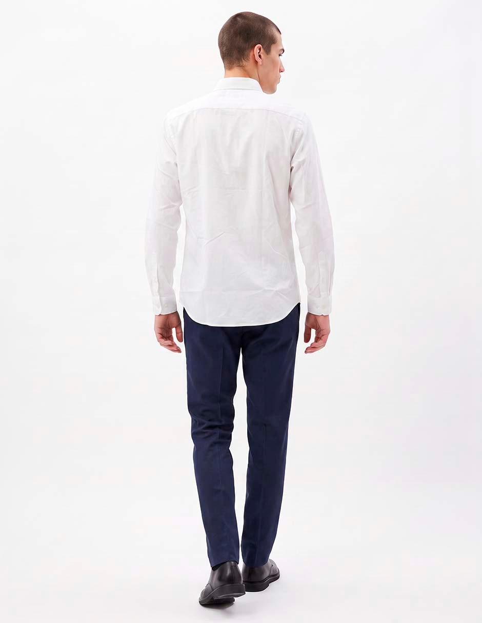 Camisa casual manga larga para hombre 2