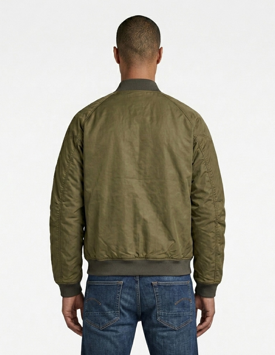 Chamarra bomber con bolsillos para hombre 2