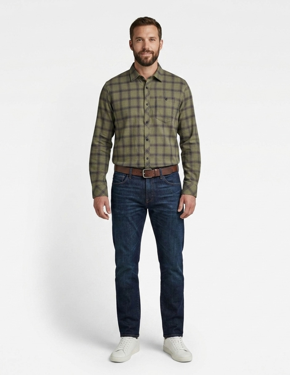 Camisa casual manga larga para hombre Camisa casual manga larga para hombre