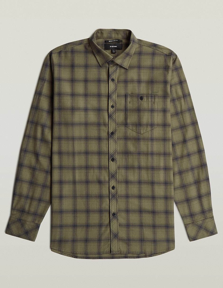 Camisa casual manga larga para hombre 2