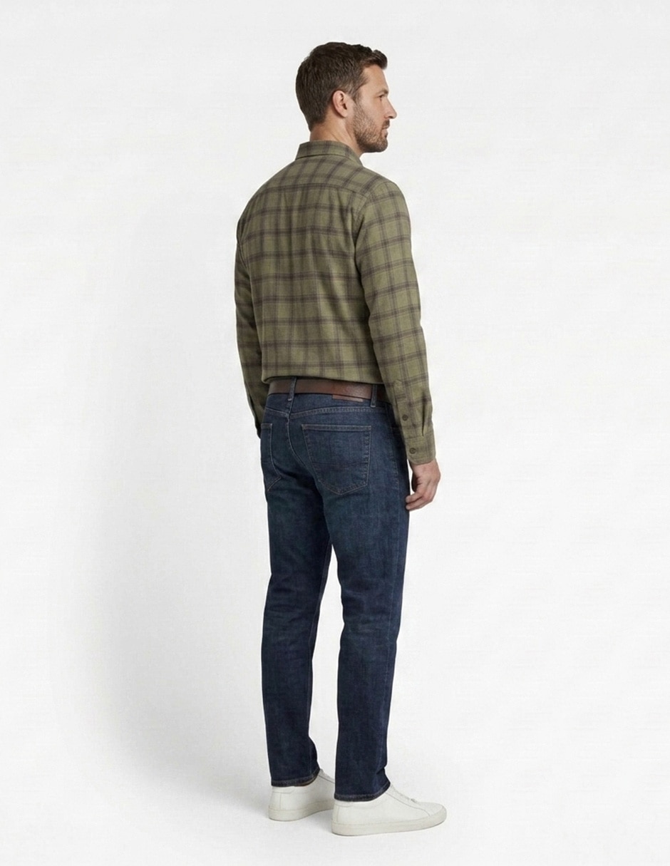 Camisa casual manga larga para hombre 3