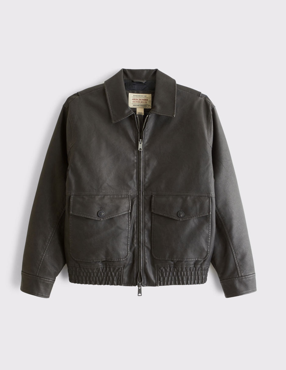 Chamarra bomber con bolsillos para hombre