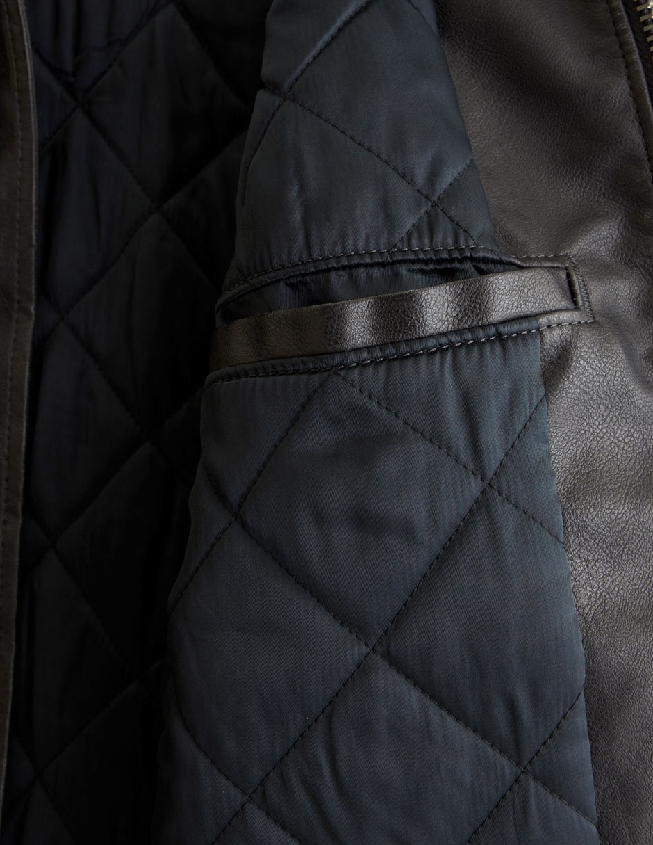 Chamarra bomber con bolsillos para hombre 4