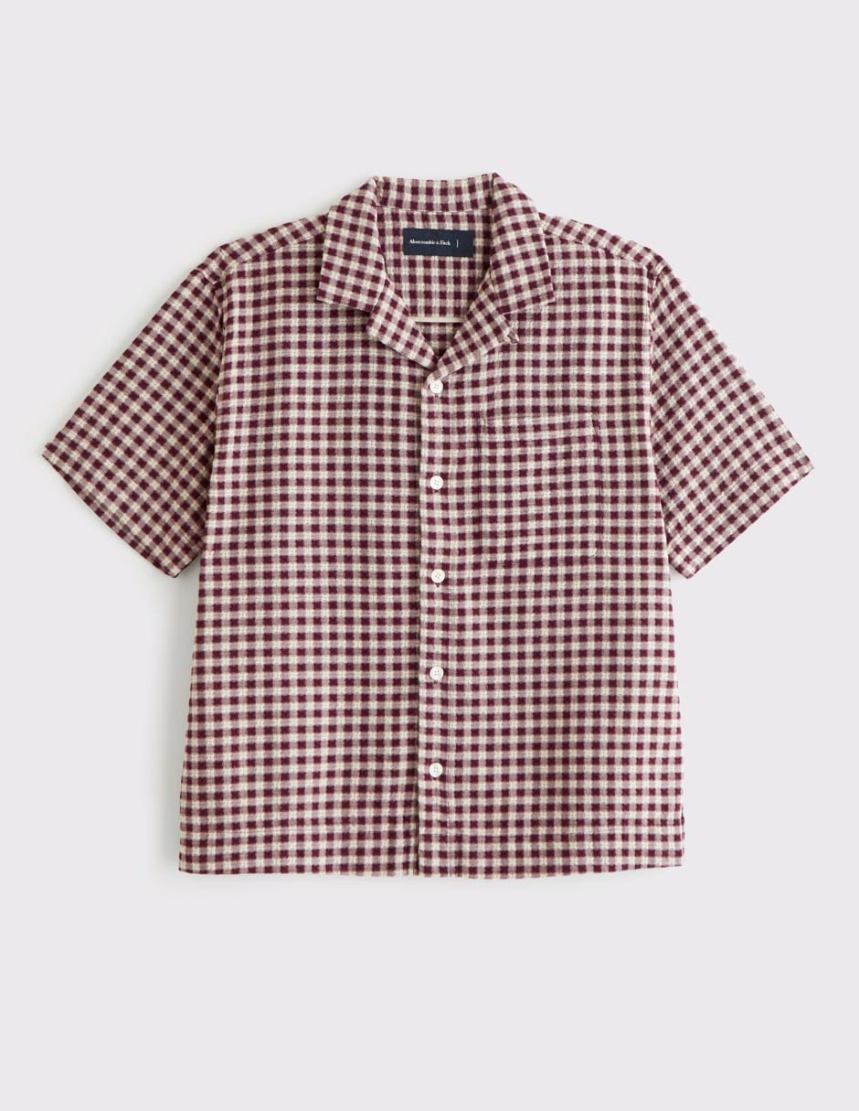 Camisa casual fa26 de algodón manga corta para hombre Camisa casual fa26 de algodón manga corta para hombre