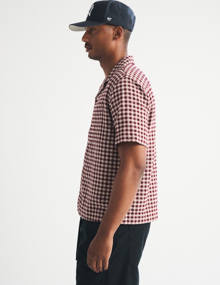 Camisa casual fa26 de algodón manga corta para hombre 6