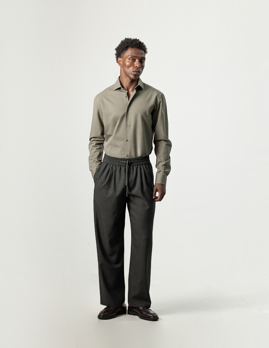 Pantalón casual regular slim para hombre 4