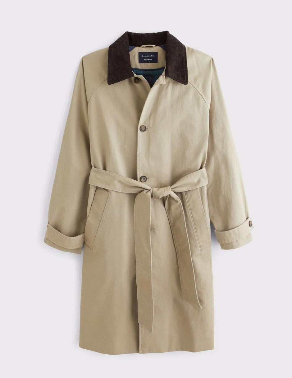Gabardina largo para hombre