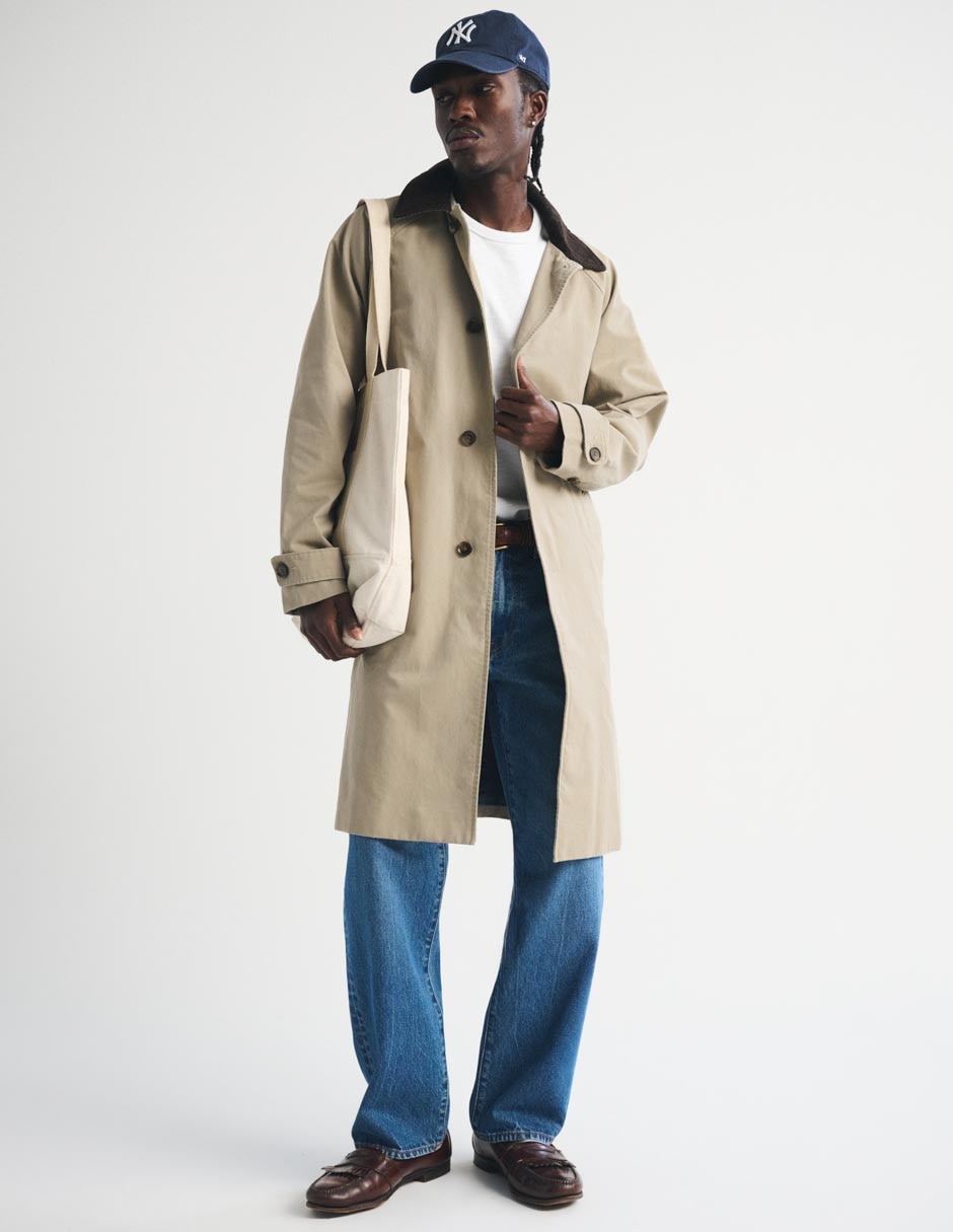 Gabardina largo para hombre 5