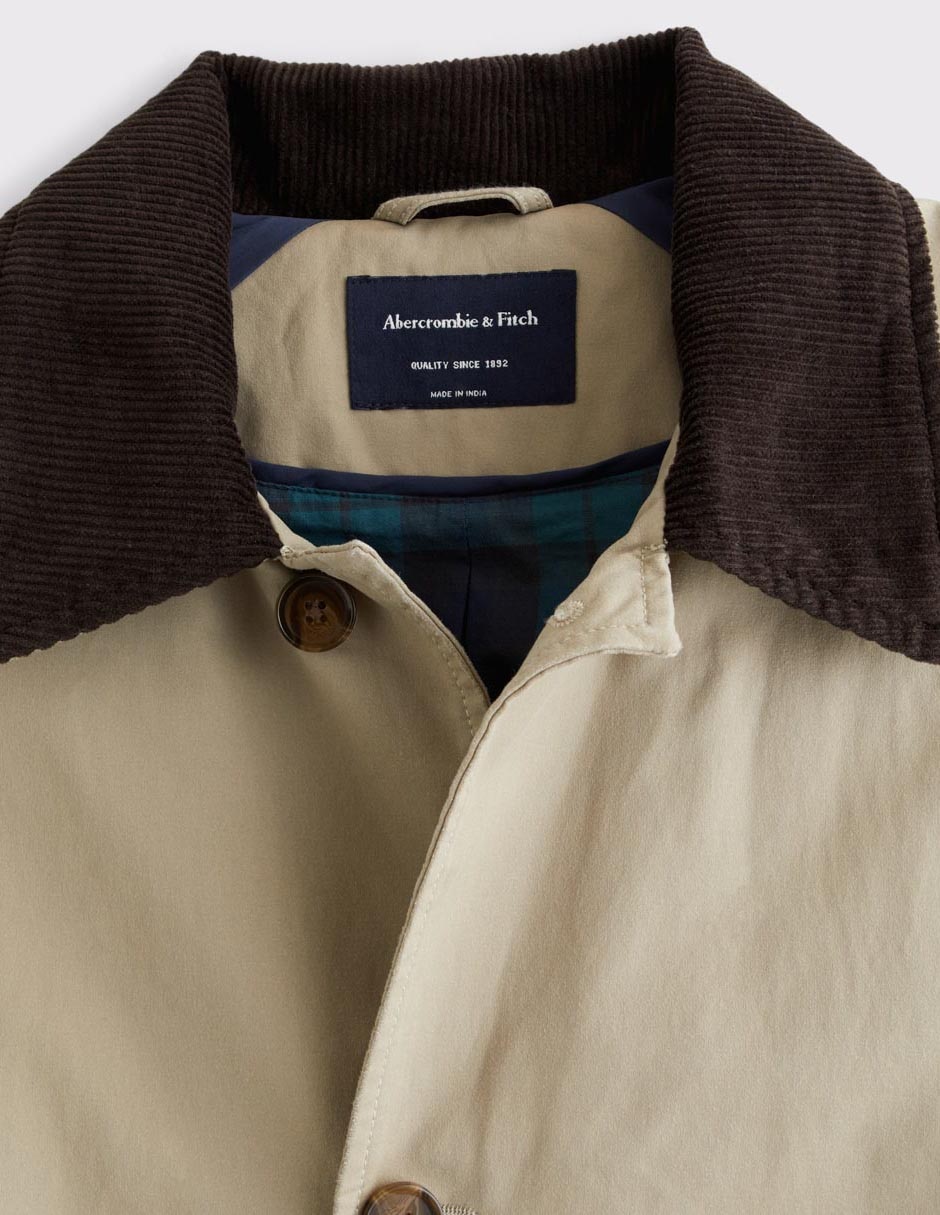 Gabardina largo para hombre
