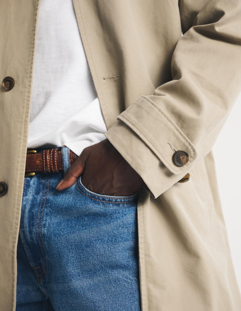 Gabardina largo para hombre 6