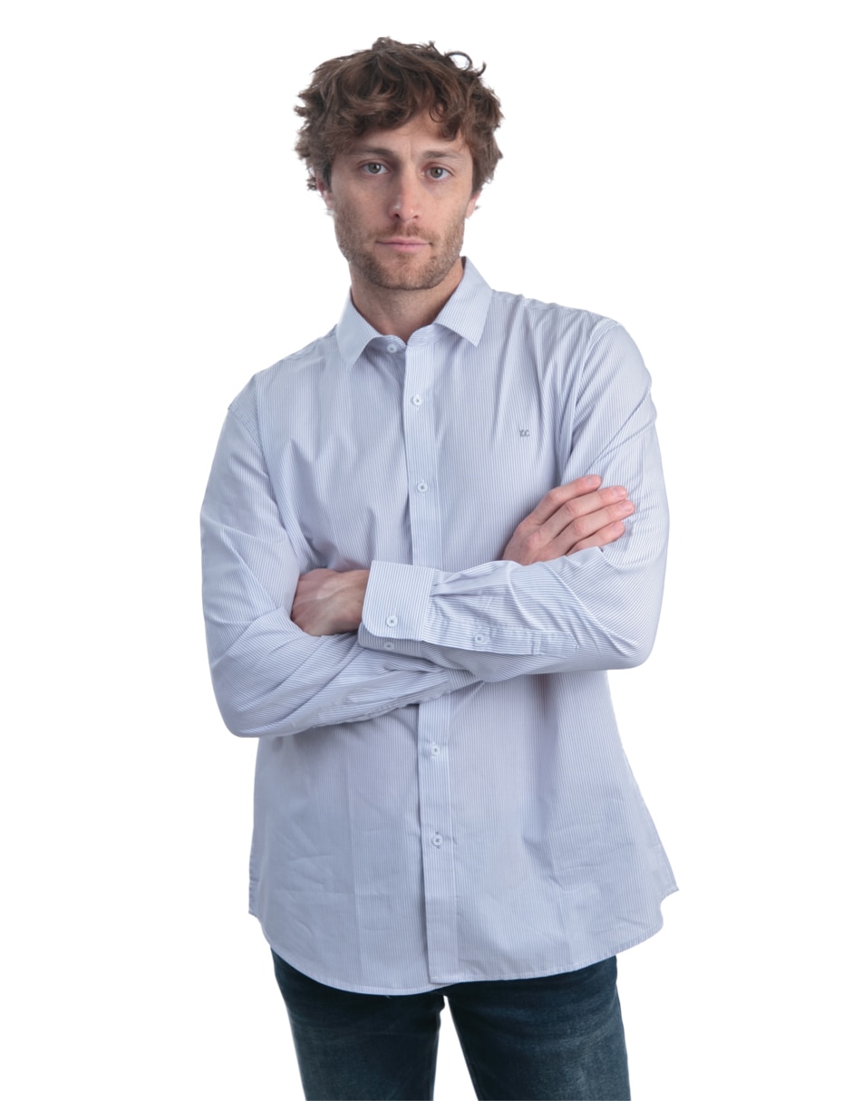 Camisa casual de algodón manga larga para hombre Camisa casual de algodón manga larga para hombre