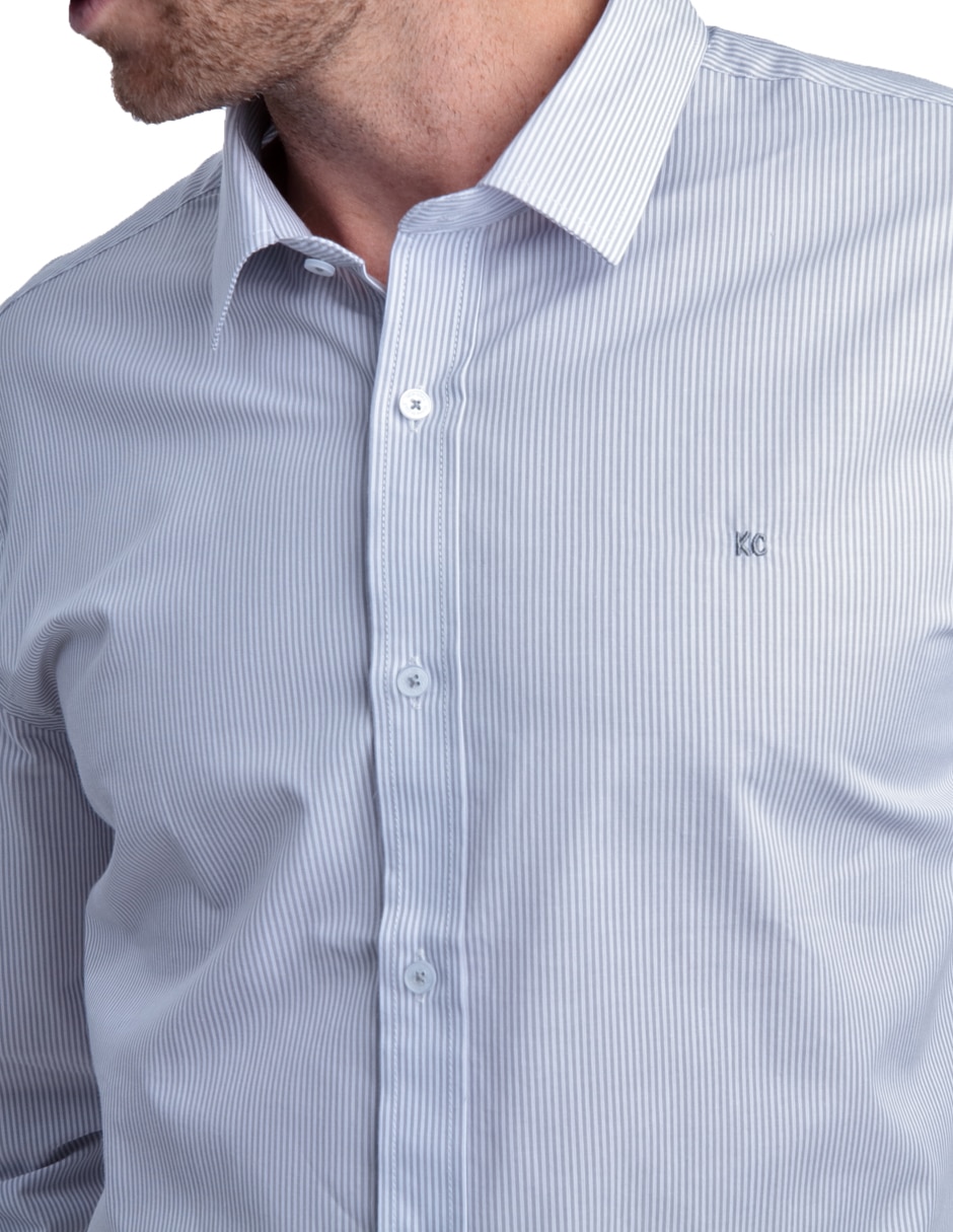 Camisa casual de algodón manga larga para hombre 5