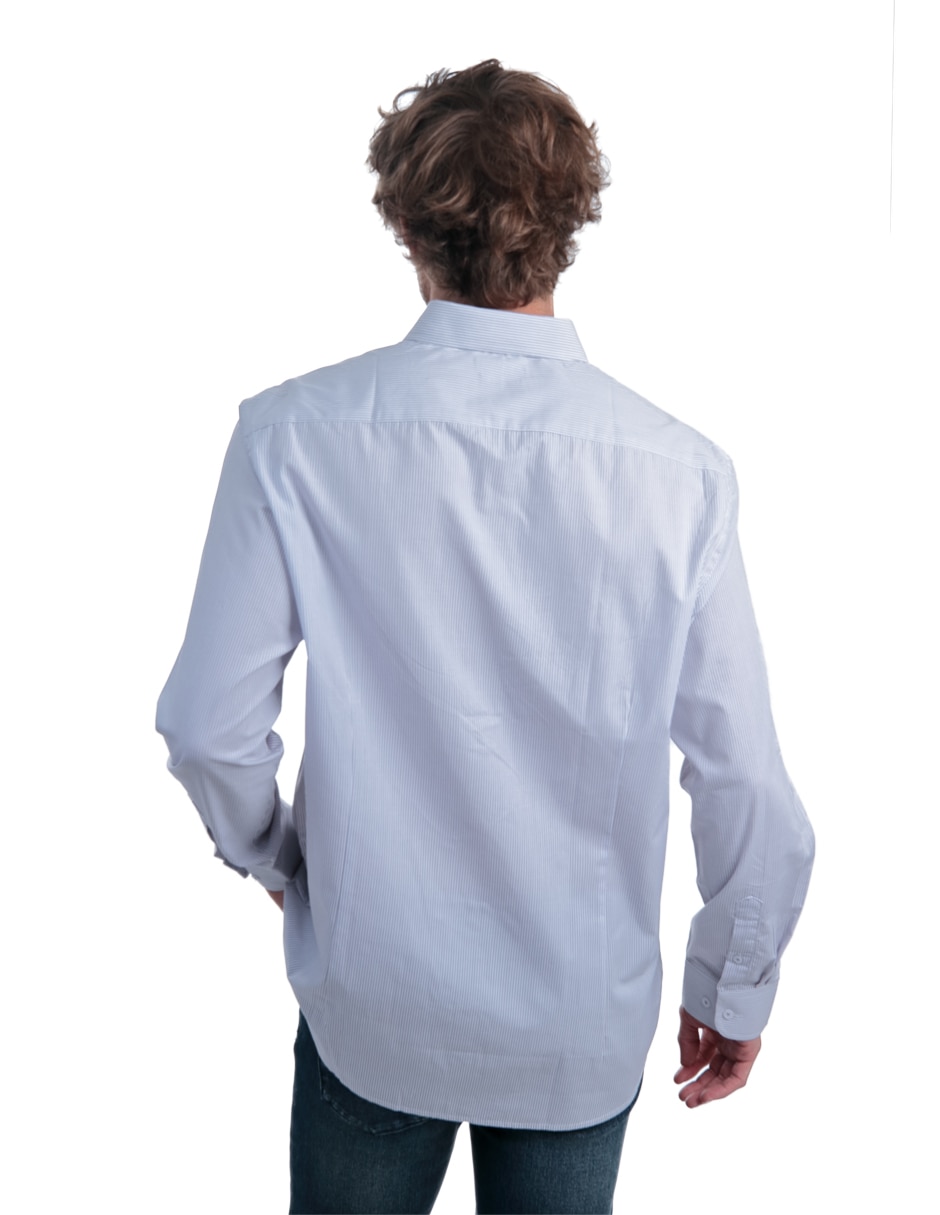 Camisa casual de algodón manga larga para hombre 4