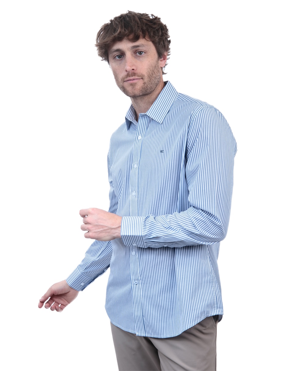Camisa casual de algodón manga larga para hombre Camisa casual de algodón manga larga para hombre