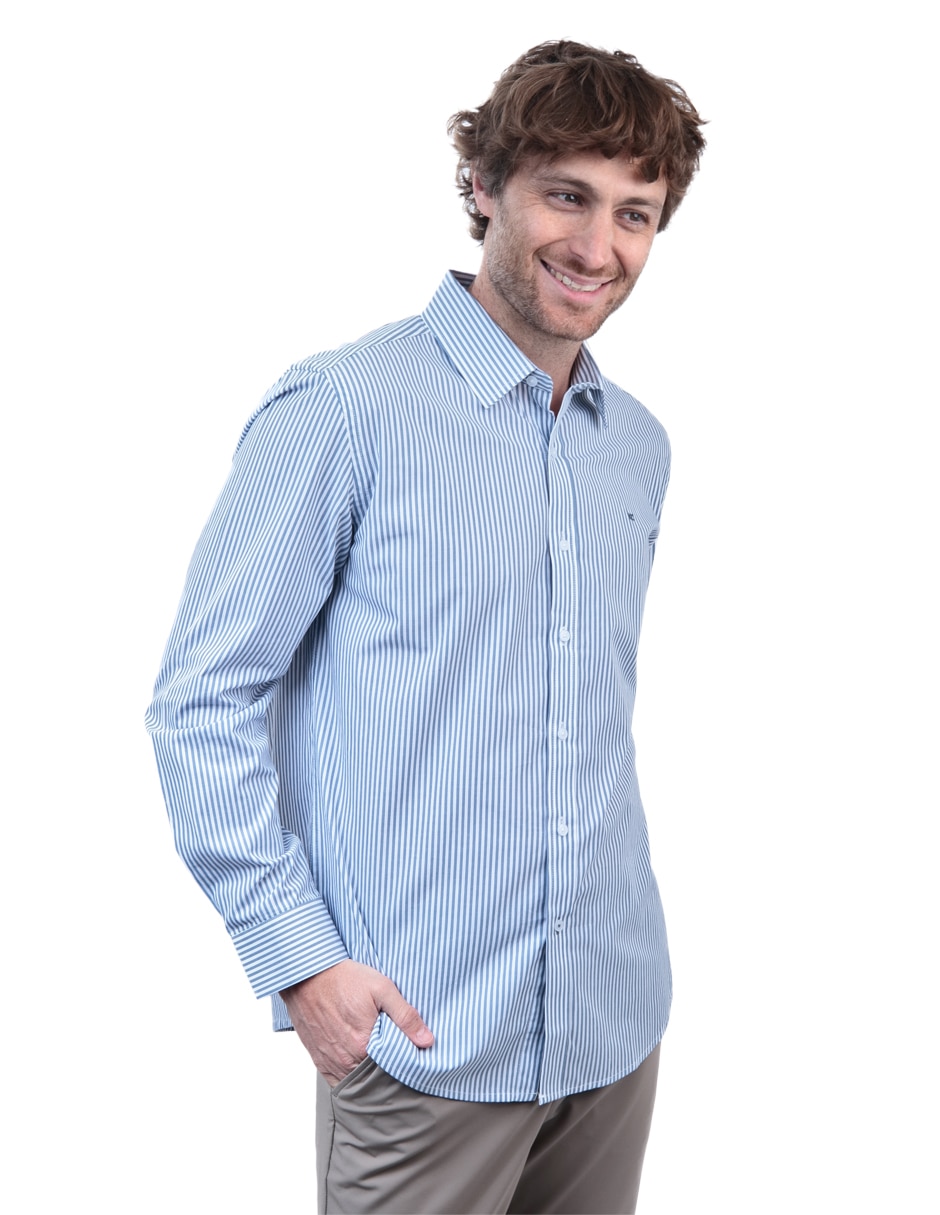 Camisa casual de algodón manga larga para hombre 2