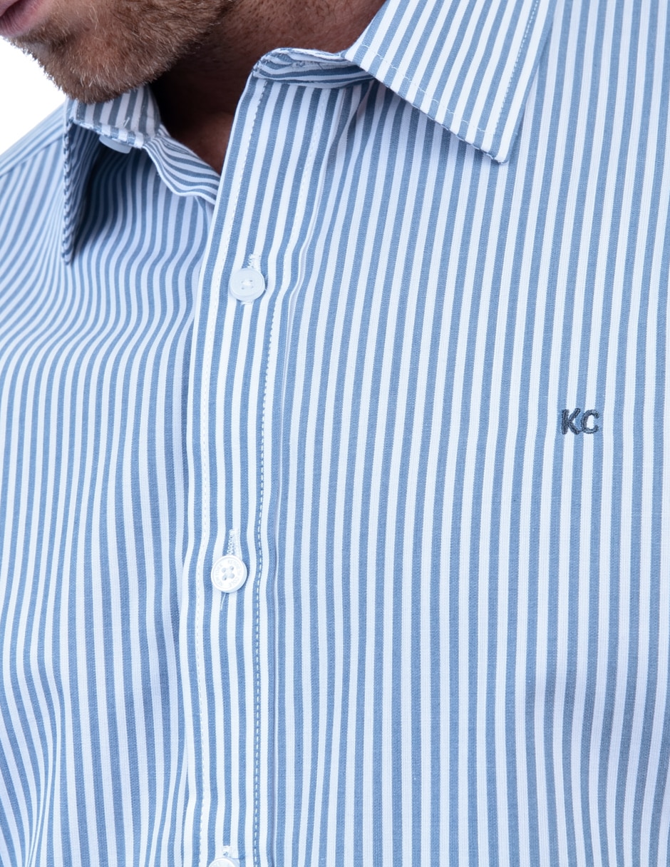 Camisa casual de algodón manga larga para hombre 5