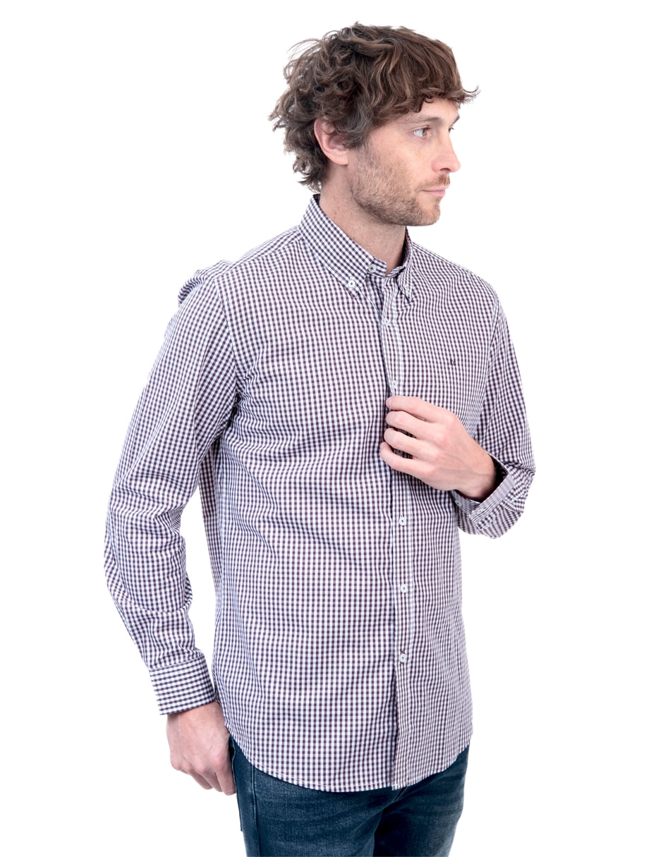 Camisa casual de algodón manga larga para hombre 3