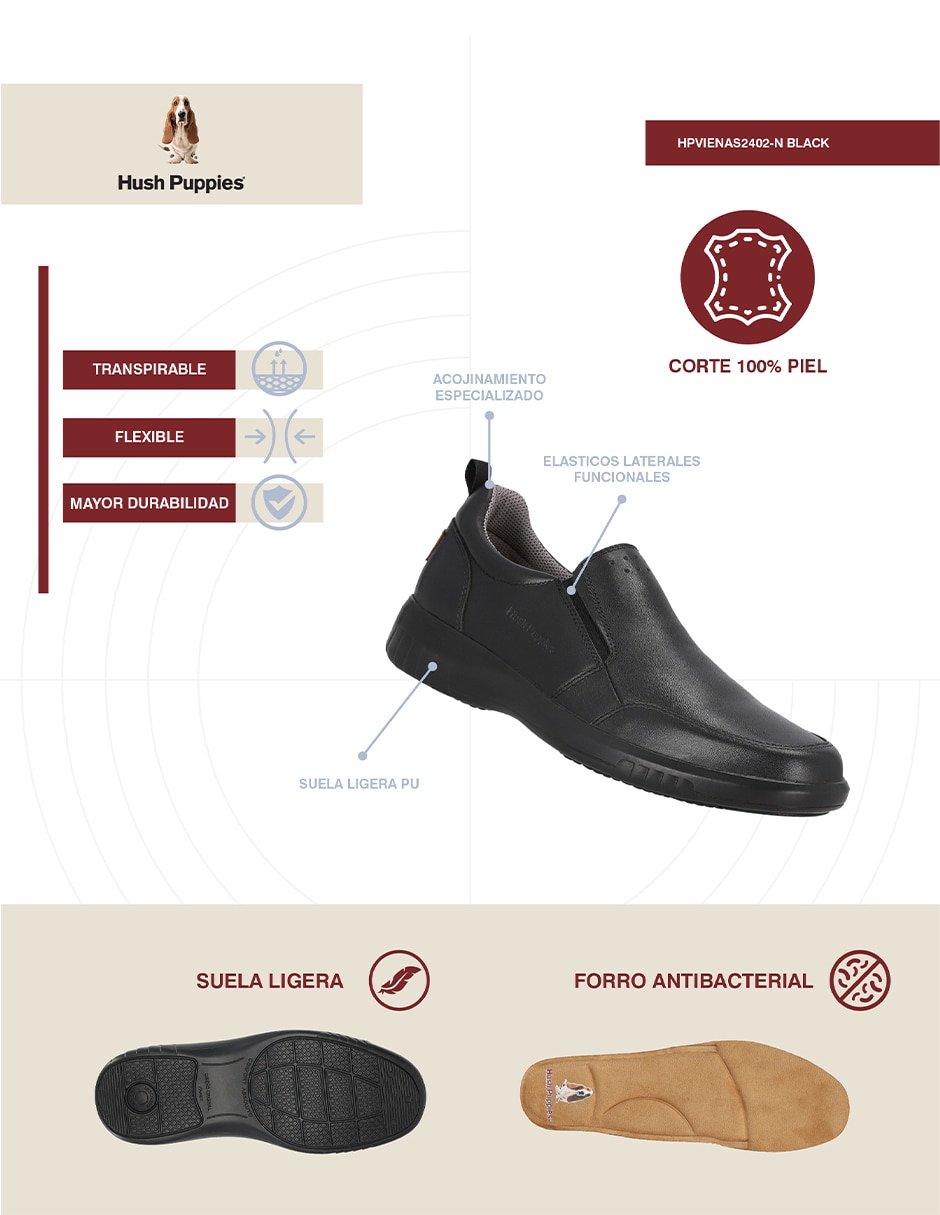 Mocasín hpviena-n viena para hombre