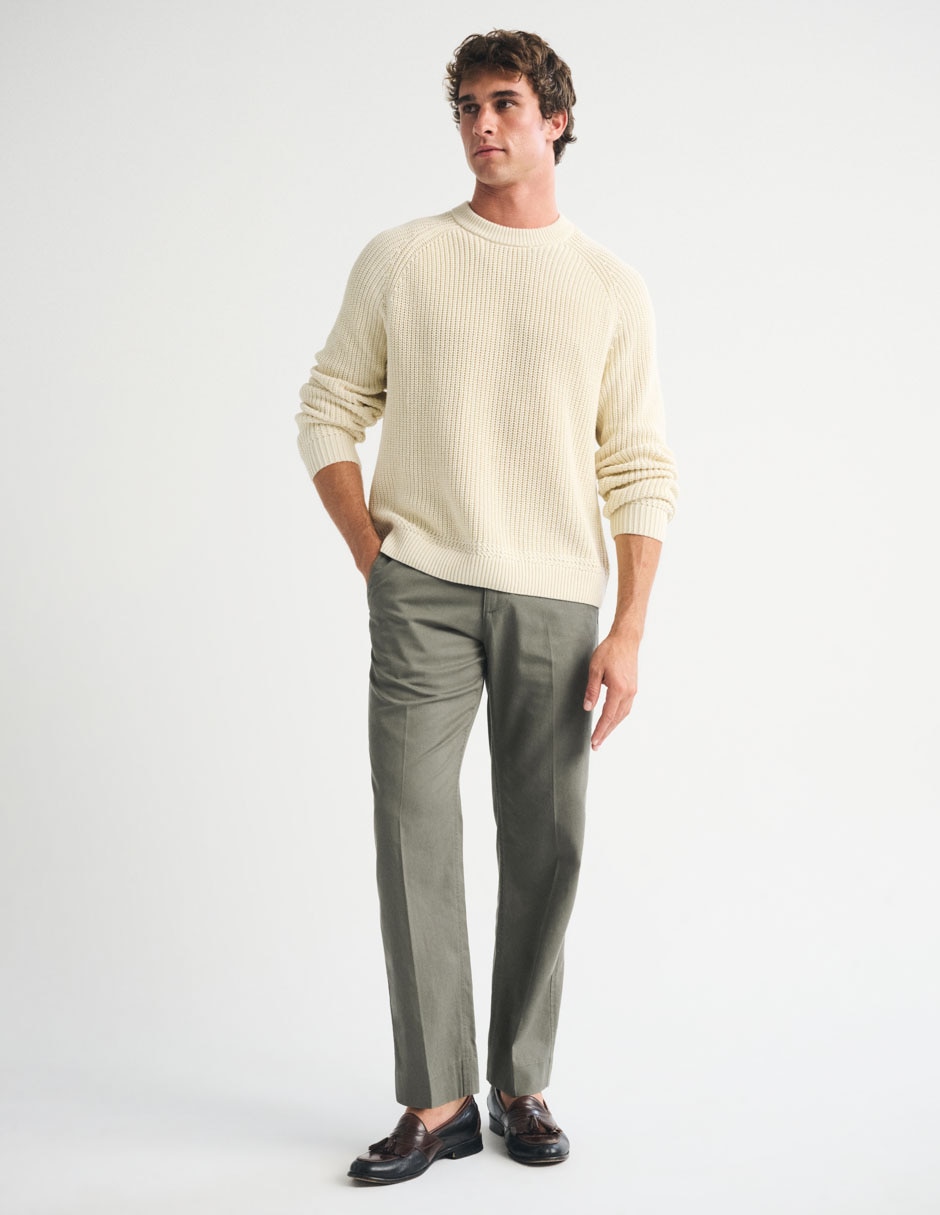 Pantalón casual regular regular para hombre 7