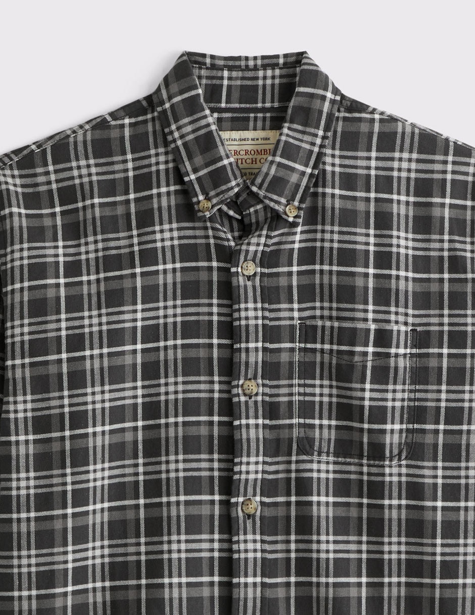 Camisa casual manga larga para hombre 2