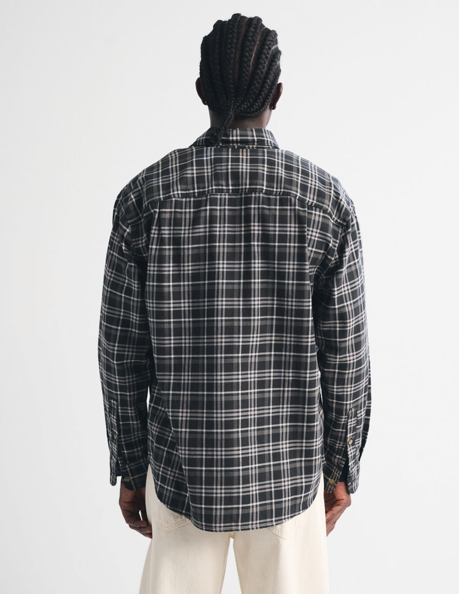 Camisa casual manga larga para hombre 3