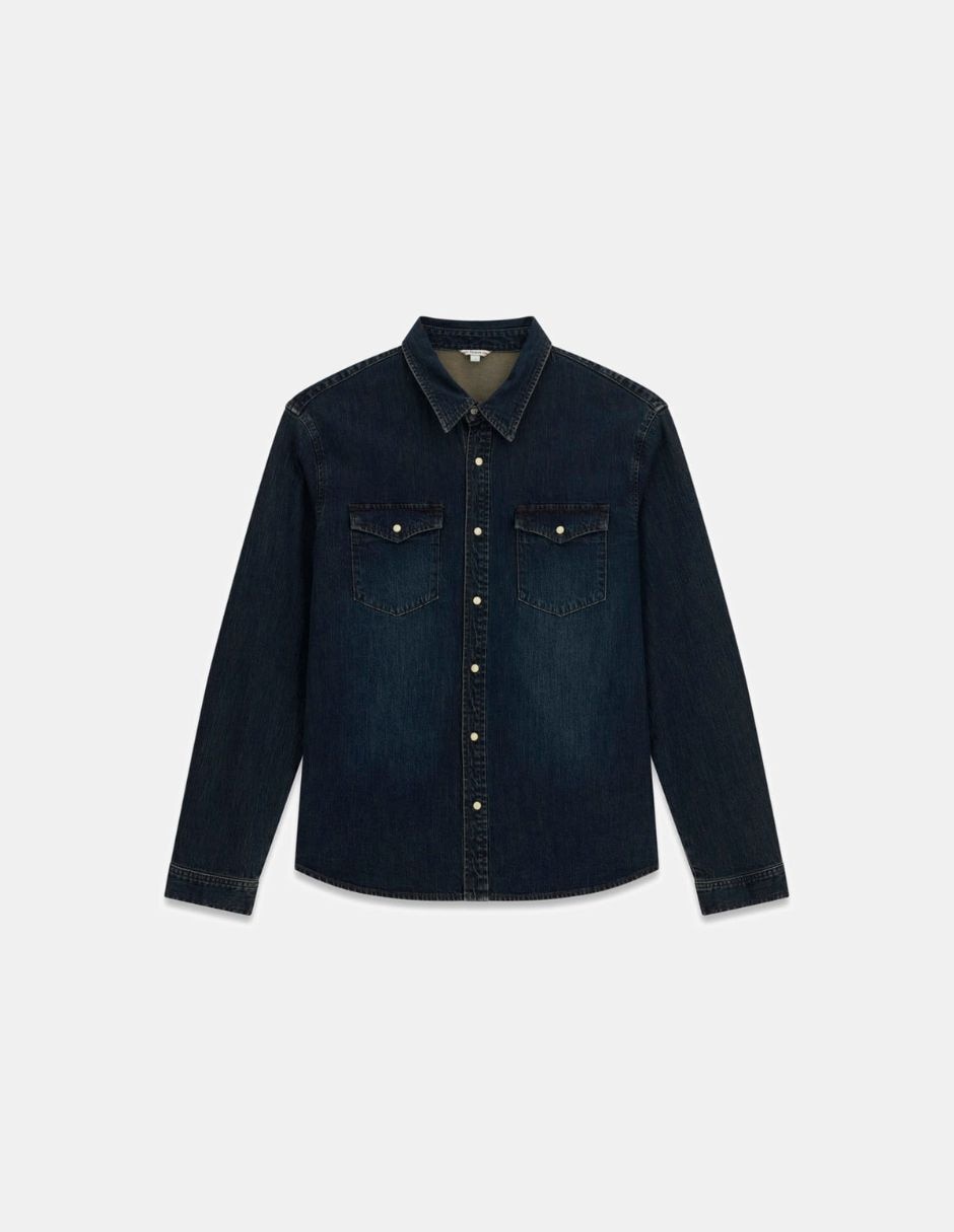 Camisa casual manga larga para hombre