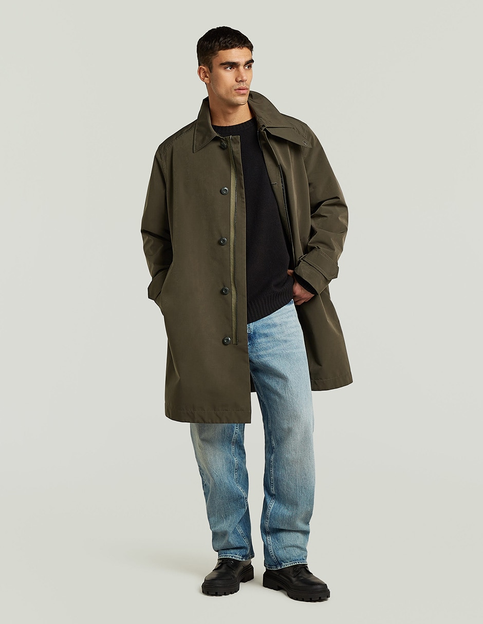 Gabardina A la rodilla para hombre 2
