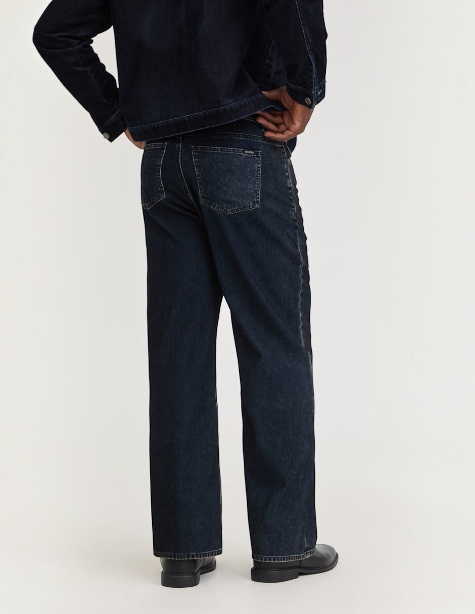 Jeans regular wide leg para hombre 5