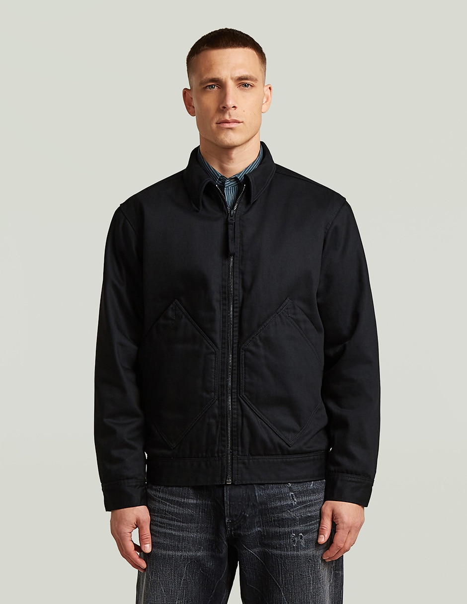 Chamarra bomber con bolsillos para hombre Chamarra bomber con bolsillos para hombre
