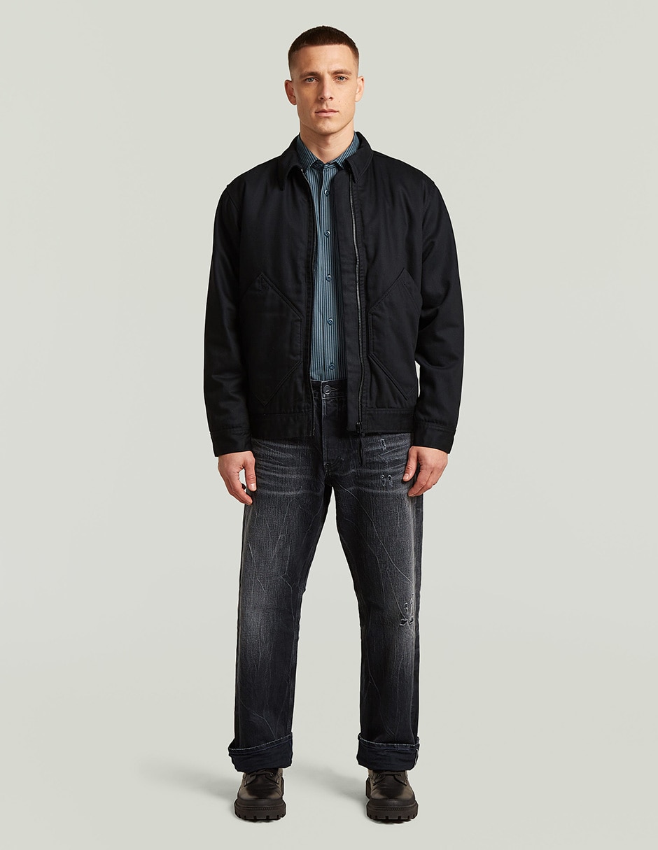 Chamarra bomber con bolsillos para hombre 4