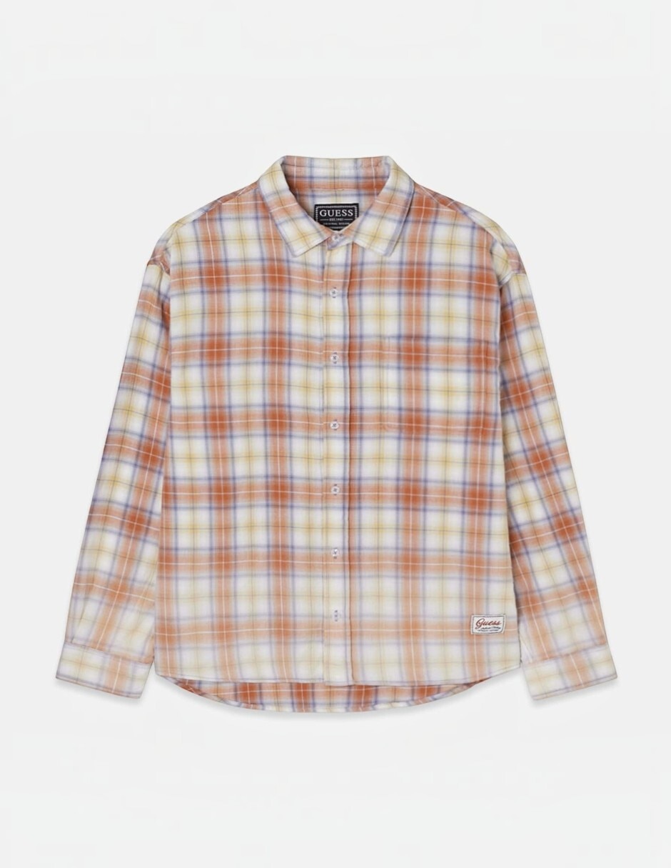 Camisa casual manga larga para hombre