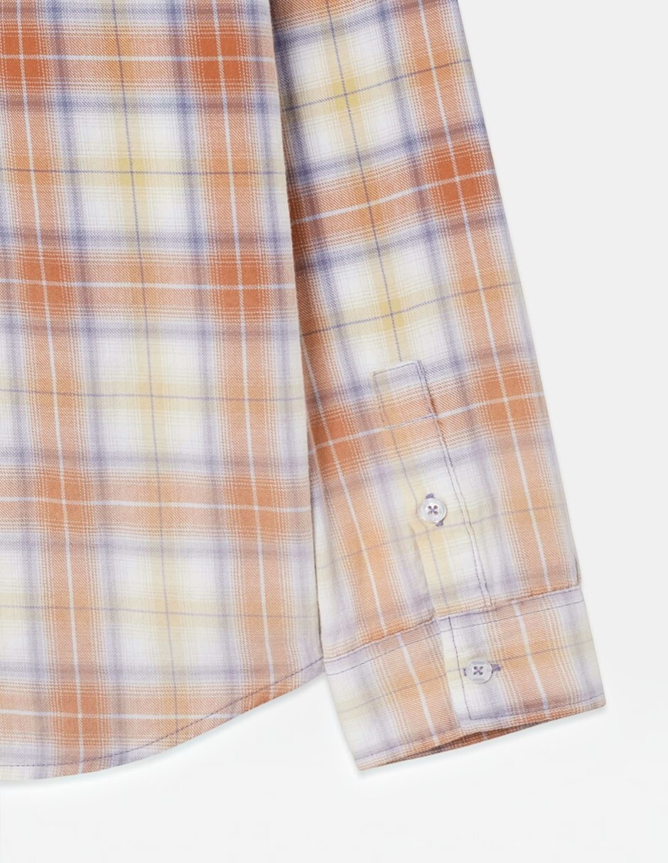 Camisa casual manga larga para hombre