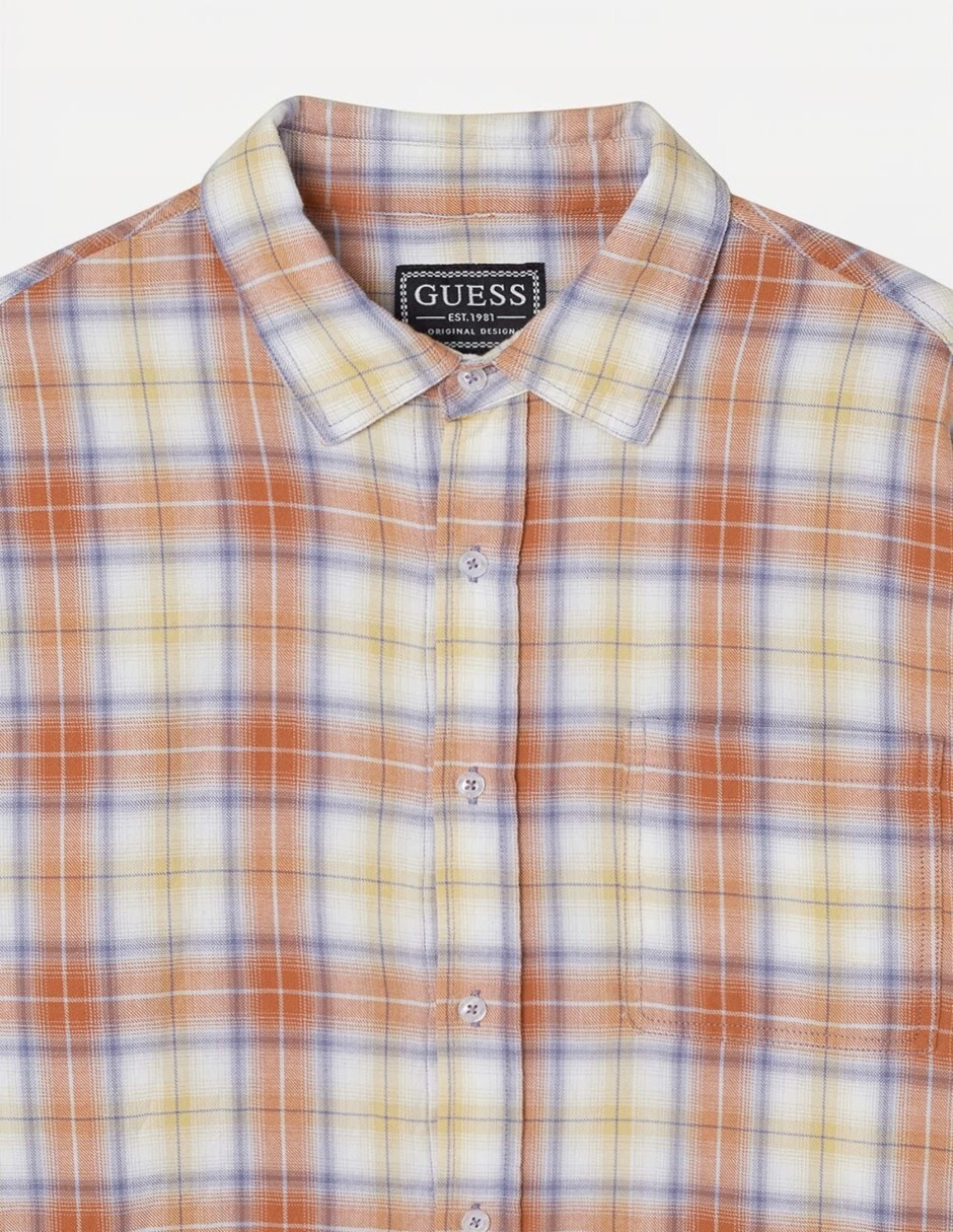 Camisa casual manga larga para hombre