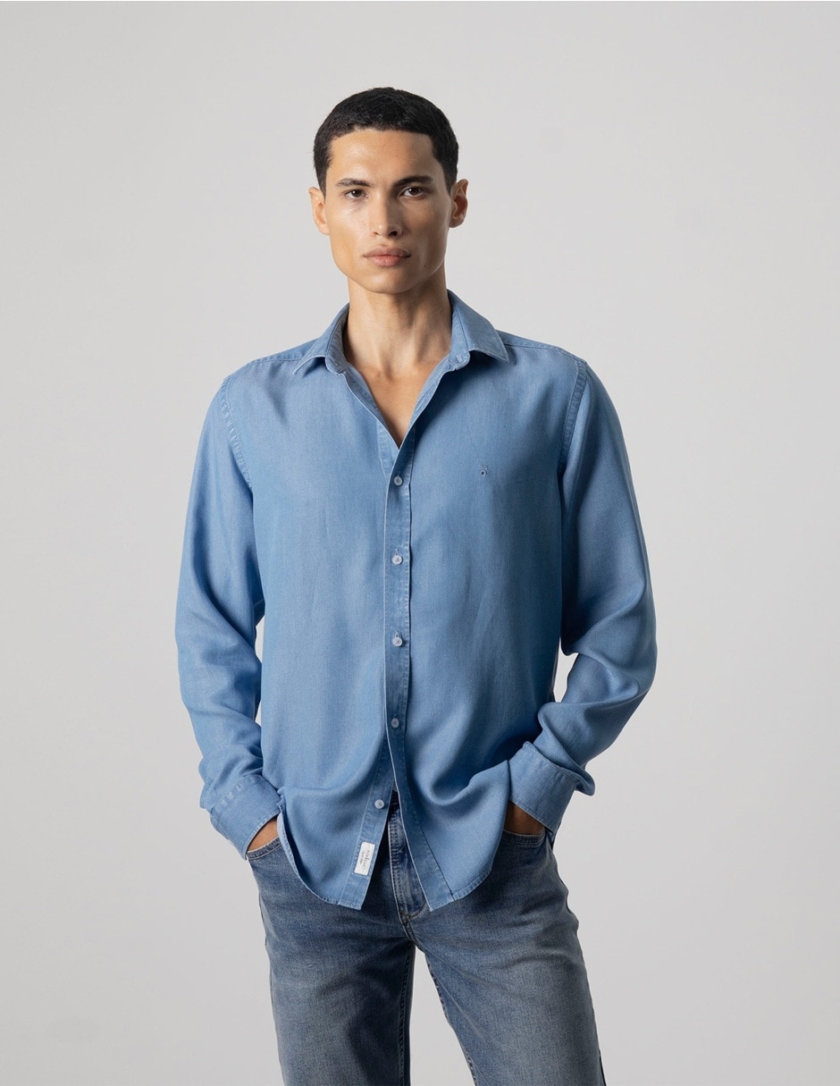 Camisa casual manga larga para hombre Camisa casual manga larga para hombre