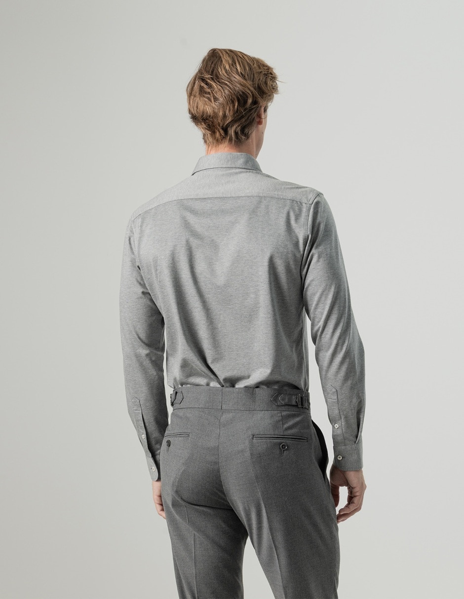 Camisa casual manga larga para hombre 2