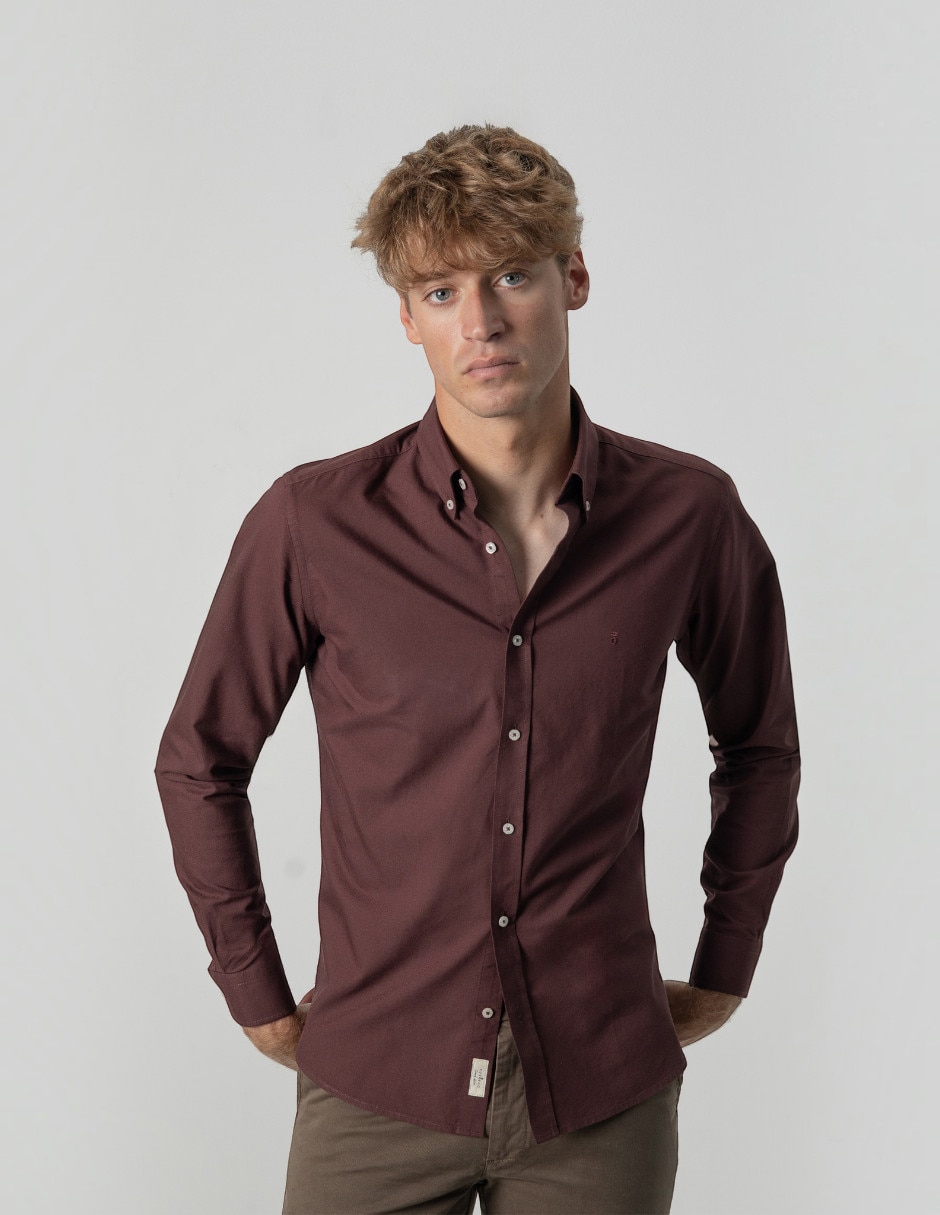 Camisa casual de algodón manga larga para hombre 3